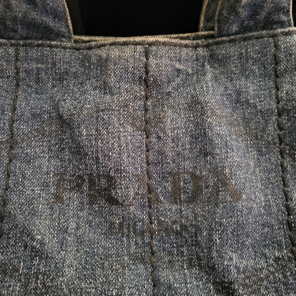PRADA DENIM Vintage Canapa 2Way Shoulder Bag - Picture 2 of 15